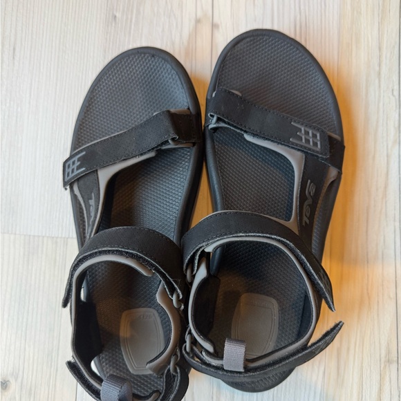 Teva Charcoal Gray and Black Sandals - Picture 1 of 4